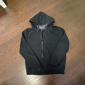 Black zip up hoodie